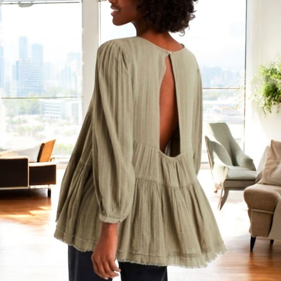 American Eagle Outfitters Sage Blouse - Picture 2 of 7